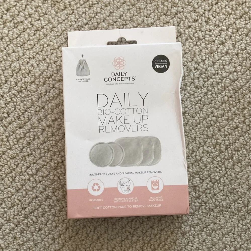 Daily Concepts Bio Cotton Make Up Removers Multi Pack Reusable Pack NWT